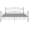 Letto in metallo grigio 140x200 cm Anteprima dell’immagine prodotto 2