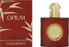 A product shot of YSL Opium perfume bottle and its packaging. Náhľad obrázku produktu