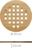 relaxdays Untersetzer 4er Set rund Produktbild-Vorschau 4