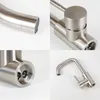 A collage of four close-up images of a stainless steel faucet, showcasing different angles and details. Náhled obrázku produktu