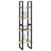 Bücherregal 4 Böden 40x30x140 cm Massivholz Kiefer Produktbild-Vorschau 1
