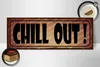 Holzschild Spruch 27x10cm Chill Out Produktbild-Vorschau 3
