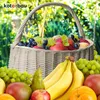 KOTARBAU® Weidenkorb Einkaufskorb geflochten 440 x 280 mm Produktbild-Vorschau 8