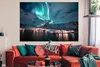 MuchoWow® Poster Aurora - Norwegen - Berg 180x120 cm - Produktbild-Vorschau 2