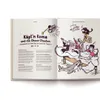 An open book with illustrations and text, depicting a scene of children in bed with a pirate theme. Produktbild-Vorschau