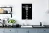 MuchoWow® Poster Giraffe - Porträt - Tiere - Schwarz - Weiß Produktbild-Vorschau 3