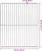 vidaXL, grille de barbecue, 40 x 35 cm, en acier Voir les images du produit 4
