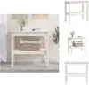 vidaXL Konzolový stolek bílý 80x40x75 cm z masivního Náhled obrázku produktu 1