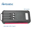 Fontastic Solar Power Bank 10.000mAh integriertes Ladekabel Produktbild-Vorschau 3