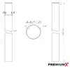 PremiumX Antennenmast 2m Ø 60mm Stahl SAT Mast Rohr Produktbild-Vorschau 4