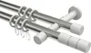 Interdeco Gardinenstange / Vorhangstange Edelstahl-Optik / Produktbild-Vorschau 1