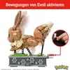 A LEGO-style model of Eevee from Pokemon, with a mechanism to activate movement, shown on a display base. Náhľad obrázku produktu