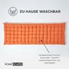 HOMESCAPES Polštář na lavici 2ks oranžový 100% bavlna Náhled obrázku produktu 6