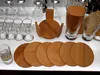 hausleben, lot de 12 sous-verres ronds | 11,5 x 11,5 x 7 cm Voir les images du produit 5
