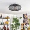 Aidone Deckenlampe aus Metall/Bambus in Schwarz Produktbild-Vorschau 2