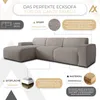 AX LIVING Couch Sofa L Form Didim mini Beige 310 cm breit, Produktbild-Vorschau 5