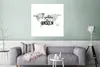 MuchoWow® Poster Weltkarte - Aquarell - Zitat 75x75 cm - Produktbild-Vorschau 5