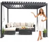 Pergola Ogrodowa 3x2m Antracyt Regulowany dach MIRADOR 80 Podgląd zdjęcia produktu 1