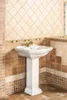 Nostalgie Retro Keramik Toilette+Waschbecken mit Säule+Sitz Produktbild-Vorschau 2