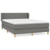 The Living Store Boxspringbett mit Matratze Dunkelgrau Produktbild-Vorschau 2