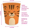 itenga Papierkorb mit Schreibunterlage KAWAII Motiv TIGER Produktbild-Vorschau 3