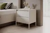 BETTSO Beige Nachttisch mit kannelierten Fronten mit Produktbild-Vorschau 5