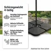 Mucola Sonnenschirmständer Schirmgewicht 4er-Set Produktbild-Vorschau 2