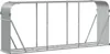 A 3D rendering of a metal firewood rack. Náhled obrázku produktu