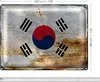 Blechschild Flagge Südkorea 40x30cm Flag South Korea Rost Produktbild-Vorschau 2