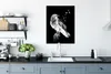 MuchoWow® Poster Krähe - Vogel - Schwarz - Weiß 60x80 cm - Produktbild-Vorschau 3
