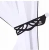 Fertiggardine Set mit Panel Weiß Schwarz Voile Leinen Produktbild-Vorschau 5
