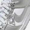 Nike Dunk Low White Metallic Silver Grey Fog Turnschuhe Produktbild-Vorschau 4