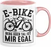 E-Bike Fahrer Geschenk Tasse Elektro-Fahrrad Berg Oder Tal Produktbild-Vorschau 1
