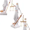 Justitia Blanc-Or 31 cm TEMIDA | Noble déesse de la justice Voir les images du produit 9