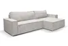 A light beige sectional sofa with a chaise lounge is shown against a white background. Produktbild-Vorschau