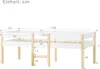 OKWISH Lit cabane 90x190 cm - Lit enfant mi-hauteur avec Voir les images du produit 4