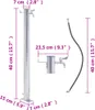 Zahradní sloupek na vodu 40 cm nerezová ocel kulatý Náhled obrázku produktu 7
