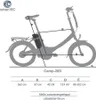 smartEC Camp-20D Falt Pedelec/E-Bike 20 Zoll matt Weiß Produktbild-Vorschau 2