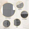 A collage of close-up images highlighting features of a gray cabinet. Náhľad obrázku produktu