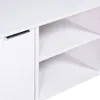 vidaXL TV-Schrank New York Weiß Massivholz Kiefer Produktbild-Vorschau 8