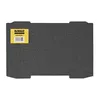 A black foam insert with a yellow DeWalt label on a white background. Produktbild-Vorschau
