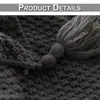 Quasten Gestrickte Decke Weiche Warme Strickdecke Produktbild-Vorschau 4