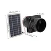 10W 12V solar powered exhaust fan for round tube ABS solar Anteprima dell’immagine prodotto 8