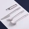 Lixada 4-in-1 Titan Besteck Besteck Set Leichter Essloeffel Produktbild-Vorschau 3