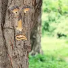 Relaxdays Baumgesicht 4-teilig, Baumstamm Deko, zum Hängen, Produktbild-Vorschau 2
