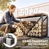 Outsunny 2-in-1 Kaminholzregal für innen 98 x 28 x 50 cm Produktbild-Vorschau 6