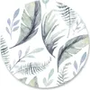 Sticker RUND Aquarell BLÄTTER Pflanzen Flora Natur Wanddeko Produktbild-Vorschau 1