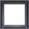 A square metal frame with a white interior, likely a planter or a display frame. Produktbild-Vorschau