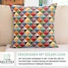 Selfitex 2er Set Bunte Couchkissen 50x50 cm, Sofakissen mit Produktbild-Vorschau 2
