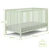 Dětská postýlka Kids Collective 60x120 a 70x140 cm výškově Náhled obrázku produktu 4